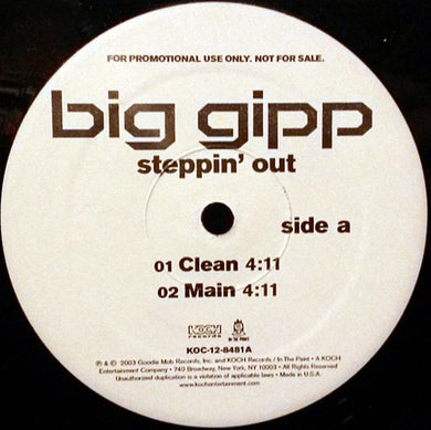 Big Gipp : Steppin' Out (12