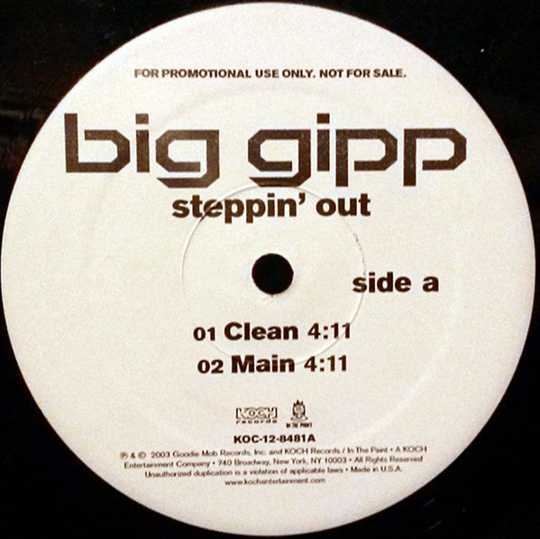 Big Gipp : Steppin' Out (12