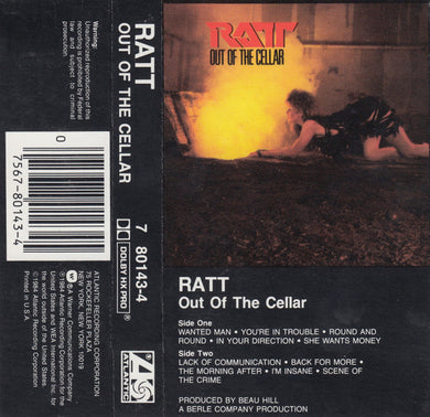 Ratt : Out Of The Cellar (Cass, Album, SR)