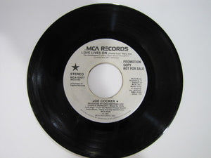 Joe Cocker : Love Lives On (7", Promo)