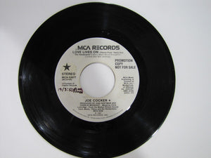 Joe Cocker : Love Lives On (7", Promo)