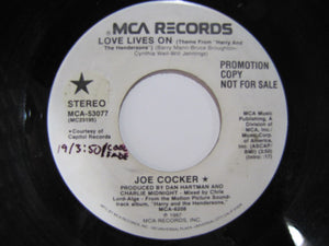 Joe Cocker : Love Lives On (7", Promo)