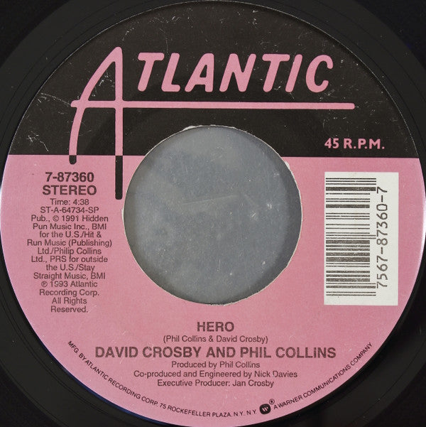 David Crosby And Phil Collins / David Crosby : Hero / Coverage (7