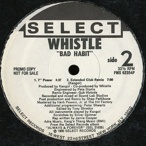 Whistle : Bad Habit (12", Promo)