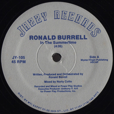 Ronald Burrell : In The Summertime (12