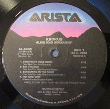 Load image into Gallery viewer, Krokus : Alive And Screamin&#39; (LP, Album, Club, Ind)