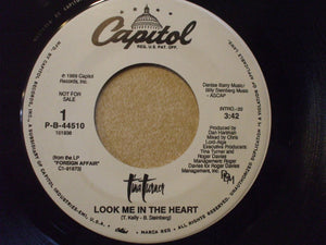 Tina Turner : Look Me In The Heart (7", Promo)