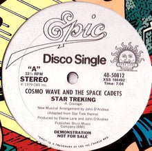 Load image into Gallery viewer, Cosmo Wave And The Space Cadets* : Star Treking (12", Single, Promo)