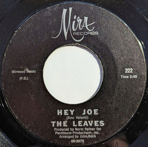 The Leaves : Hey Joe / Funny Little World (7", Single, Styrene)
