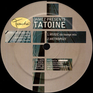 Jamez Presents Tatoine : Music (12")