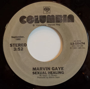 Marvin Gaye : Sexual Healing (7", RE, Styrene, Pit)