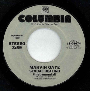 Marvin Gaye : Sexual Healing (7", RE, Styrene, Pit)