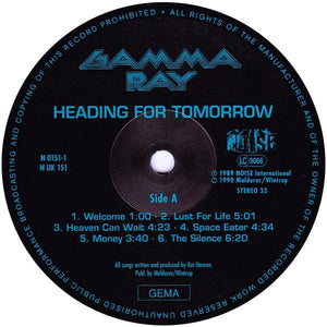 Gamma Ray : Heading For Tomorrow (LP, Album, "Ka)