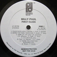 Load image into Gallery viewer, Billy Paul : First Class (LP, Album, Promo)