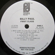 Load image into Gallery viewer, Billy Paul : First Class (LP, Album, Promo)