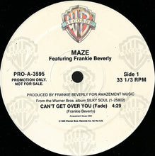 Load image into Gallery viewer, Maze Featuring Frankie Beverly : Can't Get Over You (12", Single, Promo)