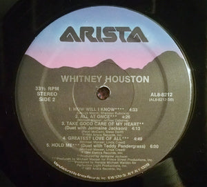 Whitney Houston : Whitney Houston (LP, Album)