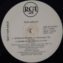 Load image into Gallery viewer, Rick Astley : Giving Up On Love (12", Promo)