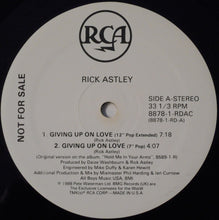 Load image into Gallery viewer, Rick Astley : Giving Up On Love (12", Promo)