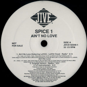 Spice 1 : Ain't No Love (12", Single, Promo)