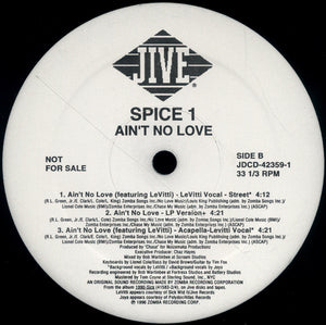 Spice 1 : Ain't No Love (12", Single, Promo)