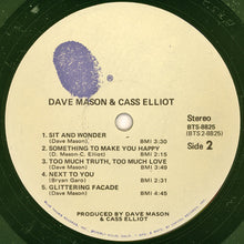 Load image into Gallery viewer, Dave Mason &amp; Cass Elliot : Dave Mason &amp; Cass Elliot (LP, Album, Jac)