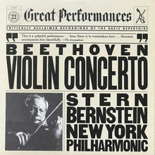 Load image into Gallery viewer, Ludwig van Beethoven, Isaac Stern, Leonard Bernstein, New York Philharmonic : Violin Concerto (LP, RE)