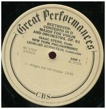 Load image into Gallery viewer, Ludwig van Beethoven, Isaac Stern, Leonard Bernstein, New York Philharmonic : Violin Concerto (LP, RE)
