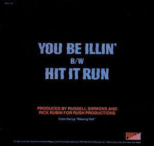 Run-D.M.C.* : You Be Illin' / Hit It Run (7", Single, Styrene, Gra)