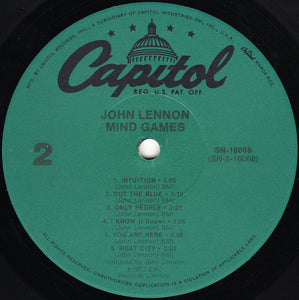 John Lennon : Mind Games (LP, Album, RE, Gre)