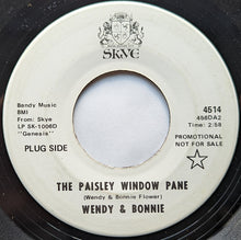 Load image into Gallery viewer, Wendy &amp; Bonnie : The Paisley Window Pane (7", Promo)