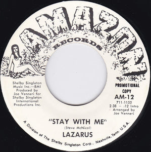 Lazarus (10) : Stay With Me (7", Single, Promo)