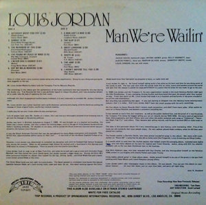 Louis Jordan : Man, We're Wailin' (LP, Album, Mono, RE)