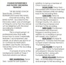 Load image into Gallery viewer, Charles Rutherford&#39;s Jazz Pacific Orchestra : Reunion (CD)