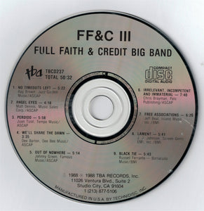 Full Faith & Credit Big Band : FF&C III (CD, Album)