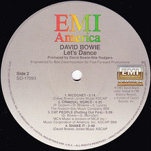 Load image into Gallery viewer, David Bowie : Let's Dance (LP, Album, Jac)