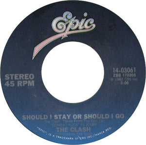 The Clash : Should I Stay Or Should I Go  (7", Single, Ltd)