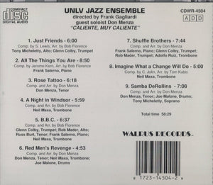 UNLV Jazz Ensemble* Directed By Frank Gagliardi Guest Soloist Don Menza : Caliente, Muy Caliente (CD)