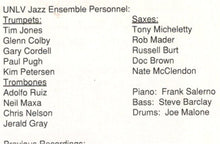 Load image into Gallery viewer, UNLV Jazz Ensemble* Directed By Frank Gagliardi Guest Soloist Don Menza : Caliente, Muy Caliente (CD)