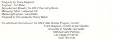 Load image into Gallery viewer, UNLV Jazz Ensemble* Directed By Frank Gagliardi Guest Soloist Don Menza : Caliente, Muy Caliente (CD)