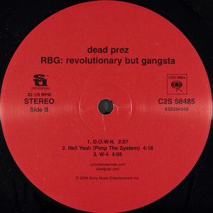 Dead Prez : RBG: Revolutionary But Gangsta (2xLP, Album, Edi)