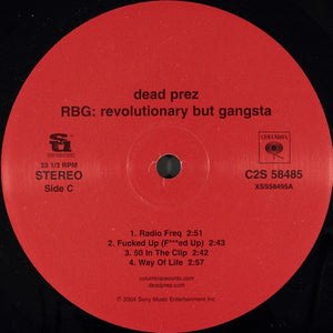 Dead Prez : RBG: Revolutionary But Gangsta (2xLP, Album, Edi)