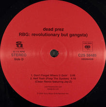 Load image into Gallery viewer, Dead Prez : RBG: Revolutionary But Gangsta (2xLP, Album, Edi)