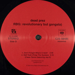 Dead Prez : RBG: Revolutionary But Gangsta (2xLP, Album, Edi)