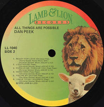 Load image into Gallery viewer, Dan Peek : All Things Are Possible (LP, Album)