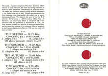 Load image into Gallery viewer, Vivaldi* / Susanne Lautenbacher, Wurttemberg Chamber Orchestra*, Jorg Faerber* : The Four Seasons (Cass, Album)