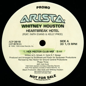 Whitney Houston Feat. Faith Evans & Kelly Price : Heartbreak Hotel (Hex Hector Remixes) (12", Promo)