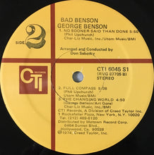 Load image into Gallery viewer, George Benson : Bad Benson (LP, Album)