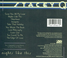 Load image into Gallery viewer, Stacey Q : Nights Like This (CD, Album, Club, P/Mixed)