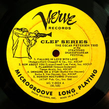 Load image into Gallery viewer, The Oscar Peterson Trio : At The Stratford Shakespearean Festival (LP, Album, Mono, CLE)